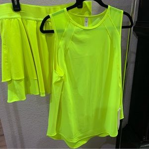 Lululemon Court Rival Skirt &  NWT Sculpt Tank size 14